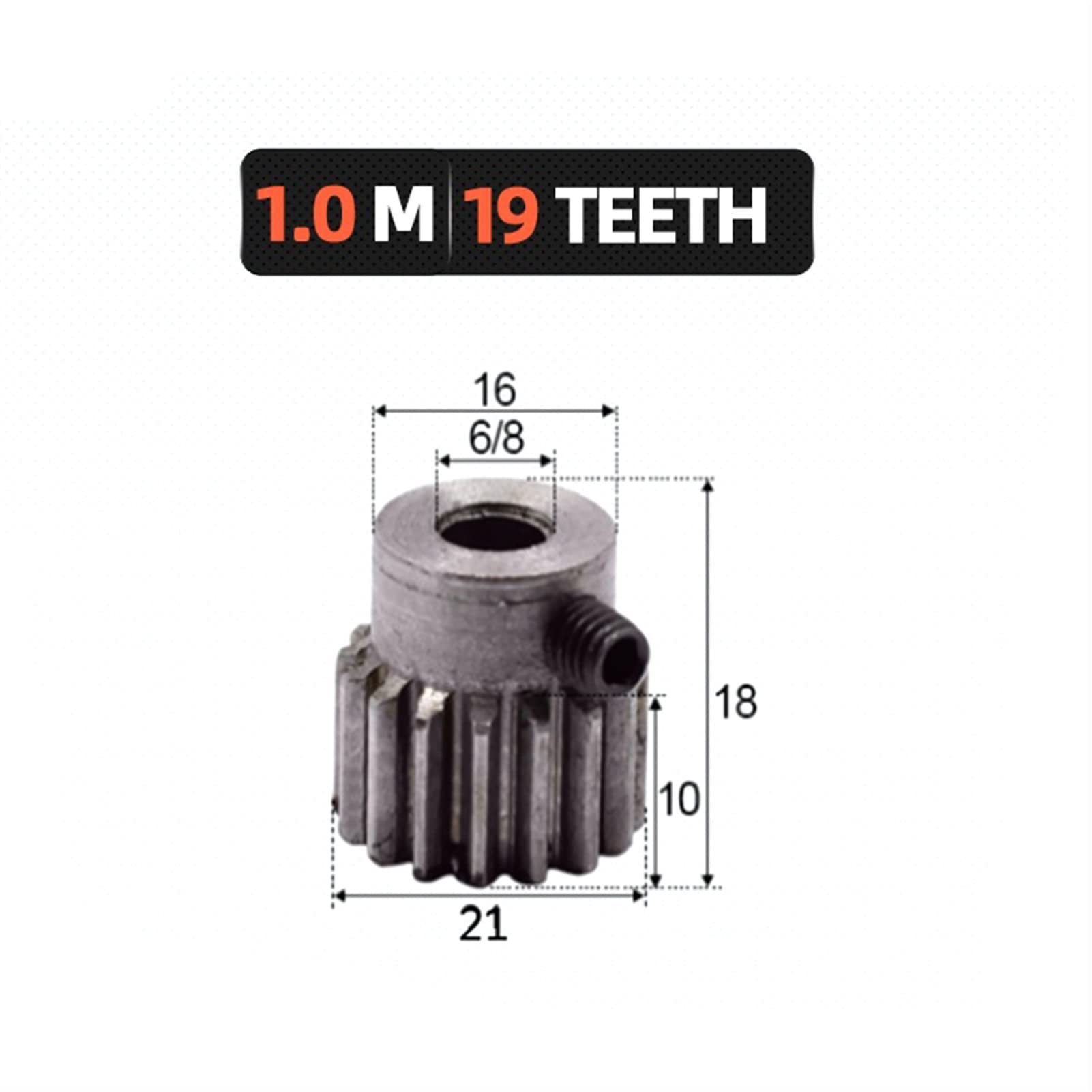 Amazon.com: KUSTAT Pinion Gear 1pc 1 Module 19 Teeth Spur